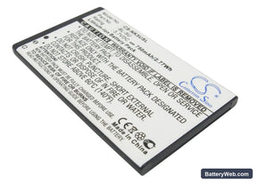 Nokia 8800E Replacement Battery, 3.7V, 750mAh, Li-ion 1