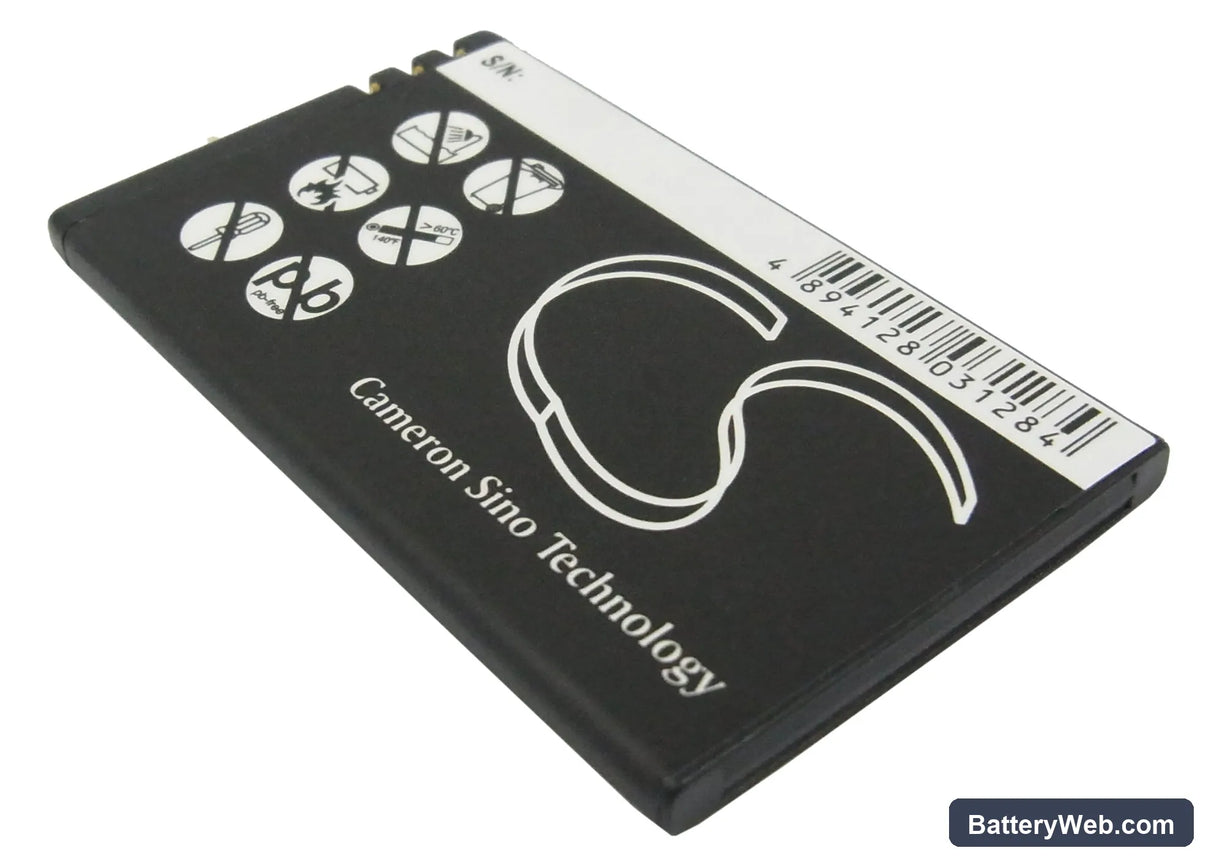 Nokia 8800E Replacement Battery, 3.7V, 750mAh, Li-ion 4