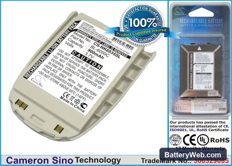 Nokia 6305 Replacement Battery, 3.7V, 900mAh, Li-ion 1