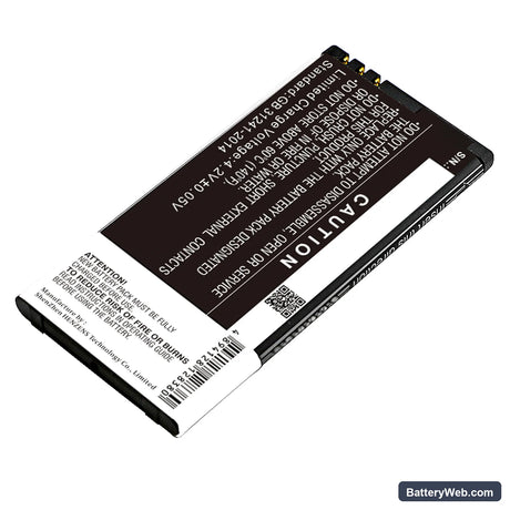 Nokia Lumia 630 Replacement Battery, 3.7V, 1800mAh, Li-ion 4