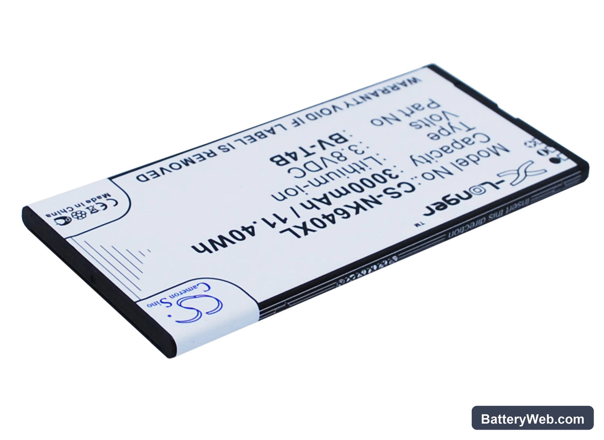 Nokia Replacement Battery, 3.8V, 3000mAh, Li-Polymer 3