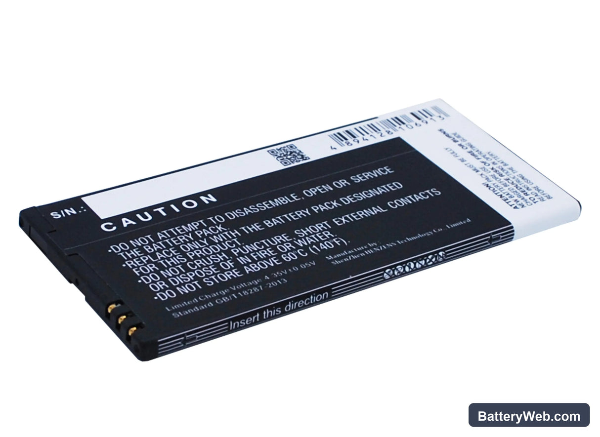 Nokia Replacement Battery, 3.8V, 3000mAh, Li-Polymer 4