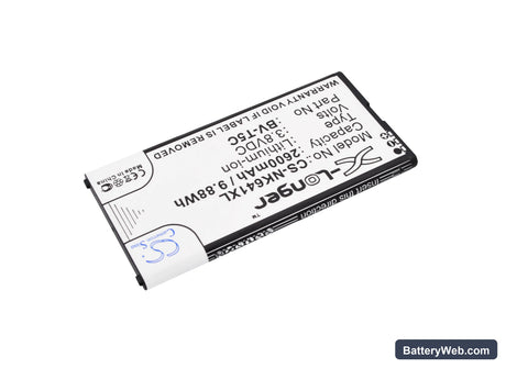 Microsoft Lumia 640 Replacement Battery, 3.8V, 2600mAh, Li-ion 2