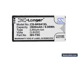 Microsoft Lumia 640 Replacement Battery, 3.8V, 2600mAh, Li-ion 5
