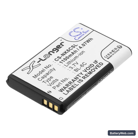 DIGIPO HDV-V16 Replacement Battery, 3.7V, 1100mAh, Li-ion 1