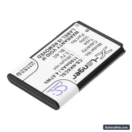 DIGIPO HDV-V16 Replacement Battery, 3.7V, 1100mAh, Li-ion 2