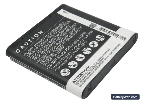 Nokia 3250 Replacement Battery, 3.7V, 1100mAh, Li-ion 4