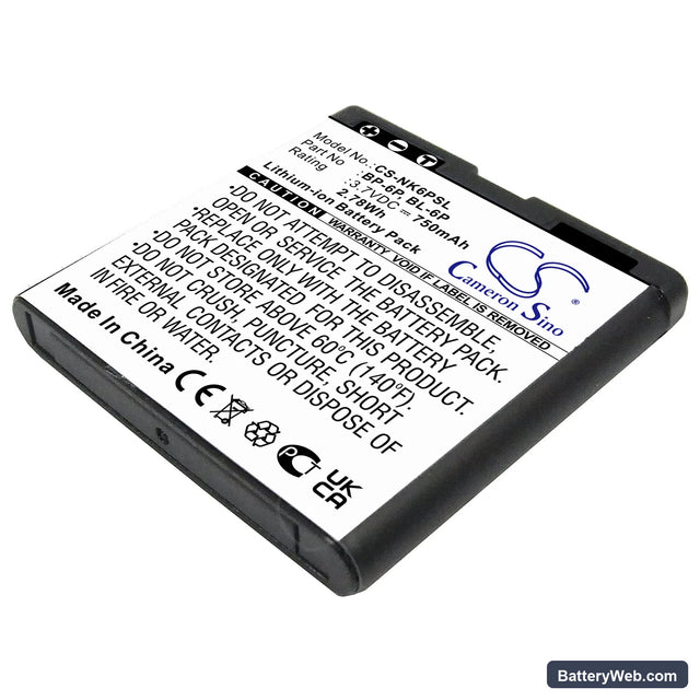 Mobiado Professional 105 Damascus Replacement Battery, 3.7V, 750mAh, Li-ion 1