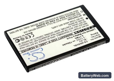 Nokia 8820 Replacement Battery, 3.7V, 750mAh, Li-ion 2