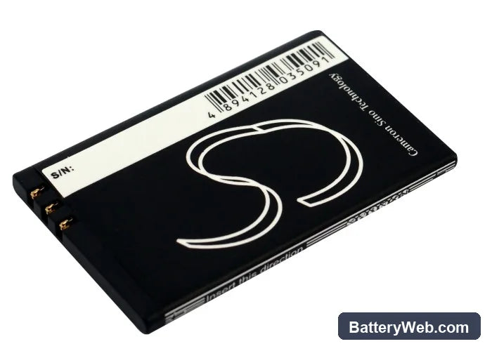 Nokia 8820 Replacement Battery, 3.7V, 750mAh, Li-ion 4