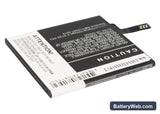 Nokia Lumia 625 Replacement Battery, 3.7V, 2000mAh, Li-Polymer 3
