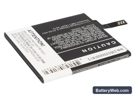 Nokia Lumia 625 Replacement Battery, 3.7V, 2000mAh, Li-Polymer 3