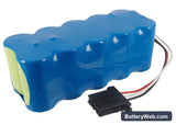 Nihon Kohden Cardiolife 7621K Replacement Battery, 12V, 2800mAh, Ni-MH 2