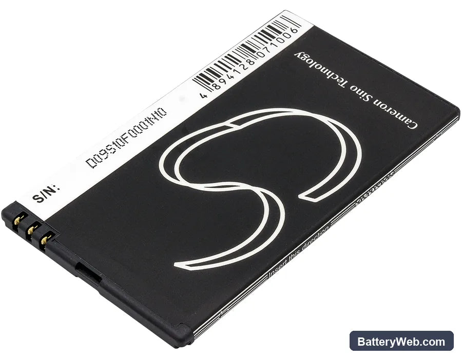 Nokia Lumia 810 Replacement Battery, 3.7V, 1400mAh, Li-ion 3