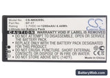 Nokia Lumia 820 Replacement Battery, 3.7V, 1200mAh, Li-ion 5