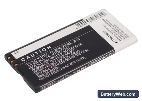 Nokia Lumia 820 Replacement Battery, 3.7V, 1650mAh, Li-ion 4
