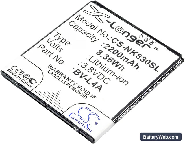 Nokia Tesla Replacement Battery, 3.8V, 2200mAh, Li-ion 1