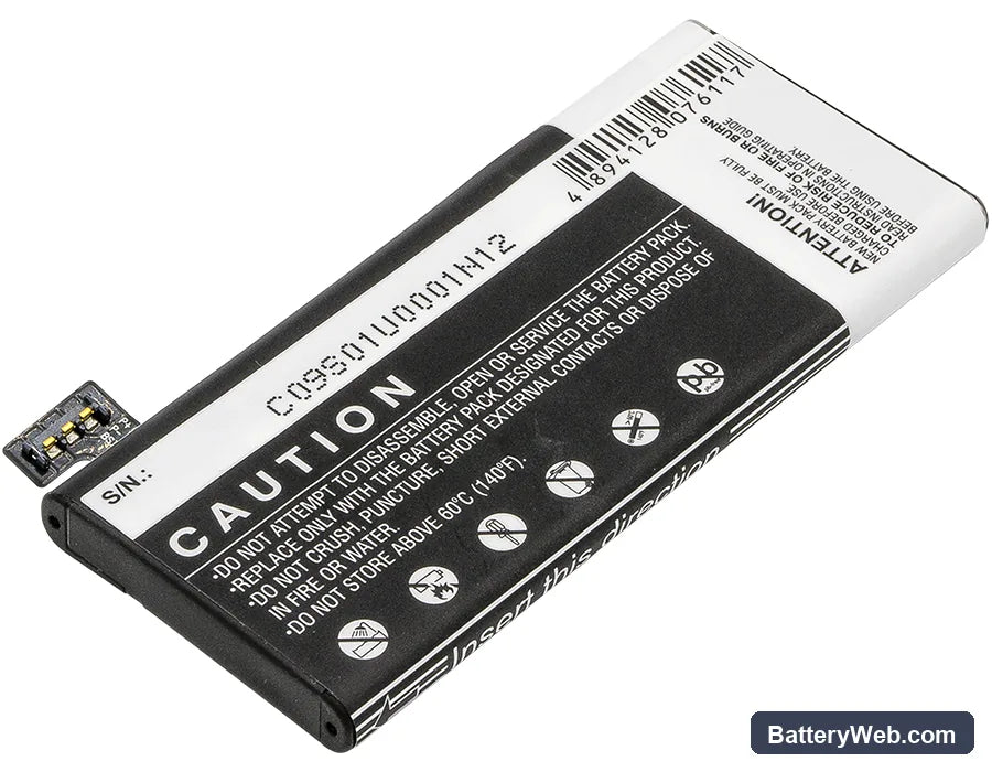 Nokia Lumia 900 Replacement Battery, 3.7V, 1800mAh, Li-Polymer 3