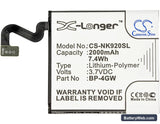 Nokia Lumia 920 Replacement Battery, 3.7V, 2000mAh, Li-Polymer 5