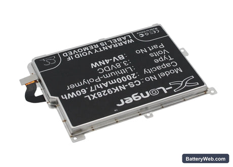 Microsoft Lumia 928 Replacement Battery, 3.8V, 2000mAh, Li-Polymer 3
