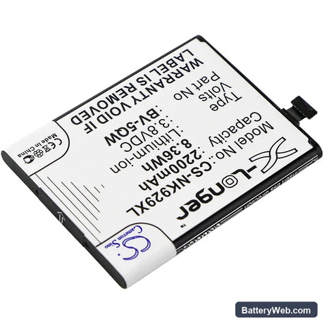 Microsoft Lumia 929 Replacement Battery, 3.8V, 2200mAh, Li-ion 2