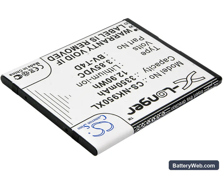Microsoft Lumia 950 XL Replacement Battery, 3.85V, 3350mAh, Li-ion 2