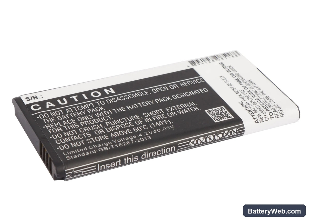 Nokia X Replacement Battery, 3.7V, 1500mAh, Li-ion 4