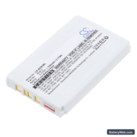 Fortuna Clip-On Bluetooth GPS Replacement Battery, 3.7V, 750mAh, Li-ion 1