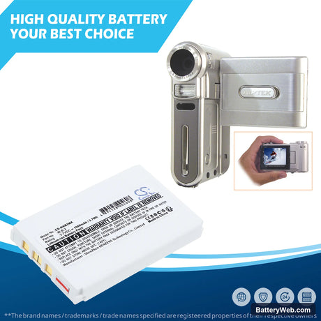 SVP DV-8300 Replacement Battery, 3.7V, 1000mAh, Li-ion 6