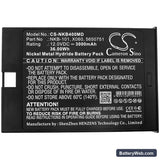 Nihon Kohden BSM-4000 Replacement Battery, 12V, 3000mAh, Ni-MH 3