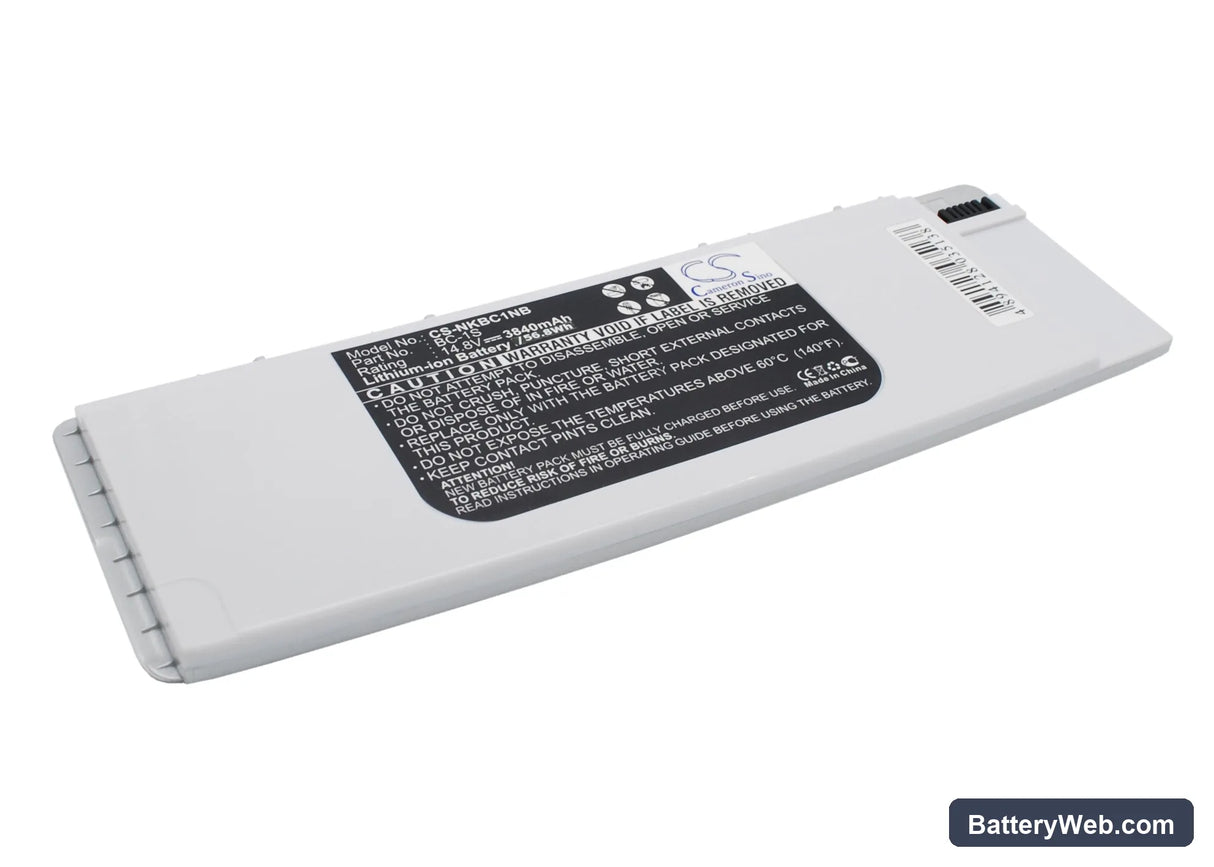 Nokia Booklet 3G Replacement Battery, 14.8V, 3840mAh, Li-ion 2