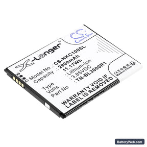 Nokia N152DL Replacement Battery, 3.85V, 2900mAh, Li-ion 1