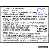 Nokia C1 Plus Replacement Battery, 3.8V, 2400mAh, Li-ion 3