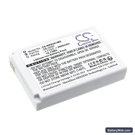 Nihon Kohden CardioAir ECG-2010 Replacement Battery, 3.7V, 2900mAh, Li-ion 1