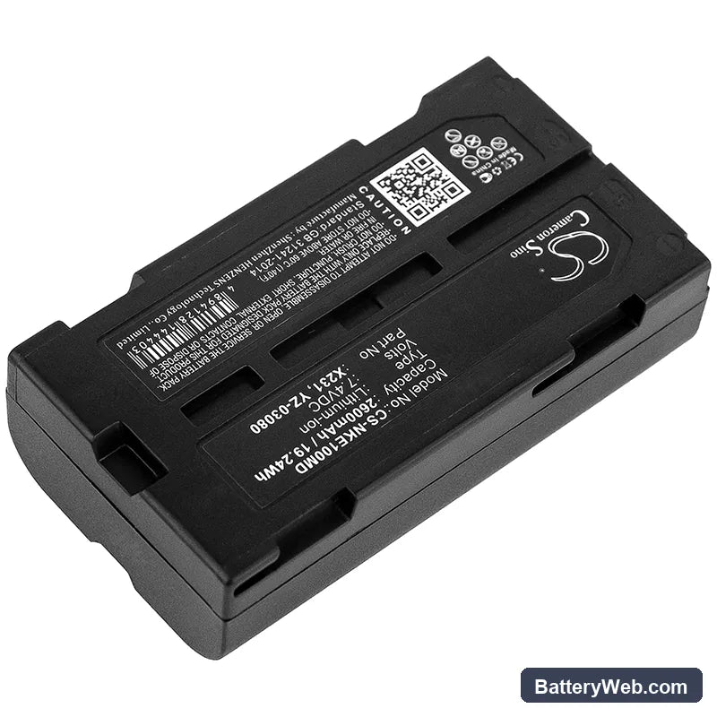 Nihon Kohden WEE-1000 Replacement Battery, 7.4V, 2600mAh, Li-ion 2