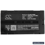 Nihon Kohden WEE-1000 Replacement Battery, 7.4V, 3400mAh, Li-ion 3