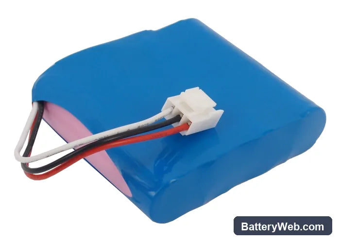 Nihon Kohden Edan SE-300A Replacement Battery, 14.4V, 2600mAh, Li-ion 3