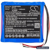 Nissin KF4 Replacement Battery, 14.4V, 3400mAh, Li-ion 3