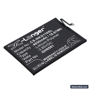 Nokia G11 Plus 2022 Replacement Battery, 3.85V, 4850mAh, Li-Polymer 1