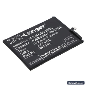 Nokia G21 Replacement Battery, 3.85V, 4900mAh, Li-Polymer 1