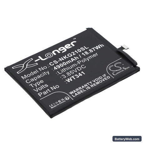 Nokia G21 Replacement Battery, 3.85V, 4900mAh, Li-Polymer 1