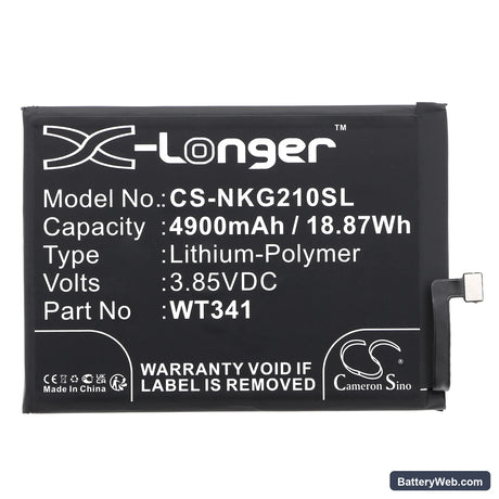Nokia G21 Replacement Battery, 3.85V, 4900mAh, Li-Polymer 3