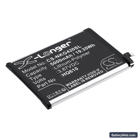 Nokia G42 5G Replacement Battery, 3.87V, 5000mAh, Li-Polymer 1