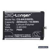 Nokia G50 Replacement Battery, 3.85V, 4950mAh, Li-Polymer 3