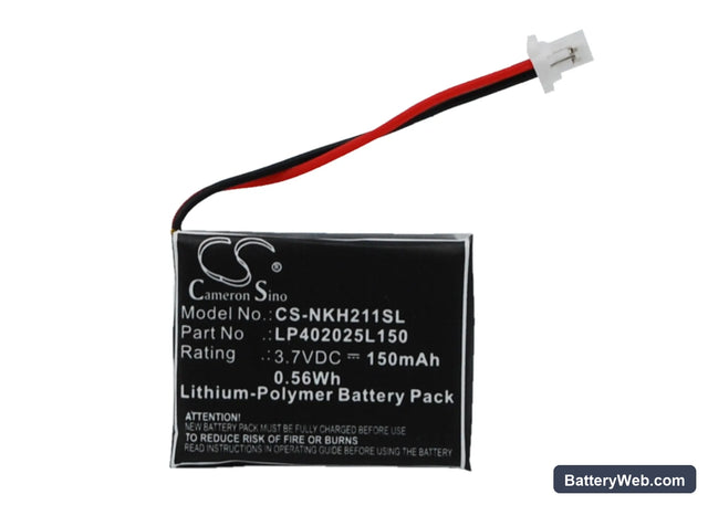 Nokia HS-21W Replacement Battery, 3.7V, 150mAh, Li-Polymer 1
