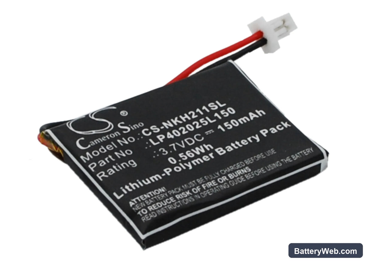 Nokia HS-21W Replacement Battery, 3.7V, 150mAh, Li-Polymer 2