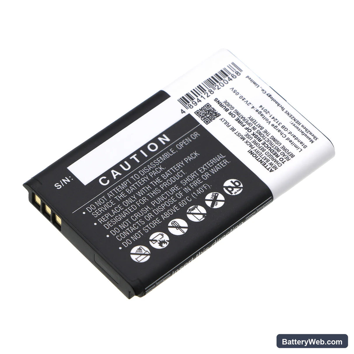 Nokia 105 4G (2021) Replacement Battery, 3.7V, 800mAh, Li-ion 3