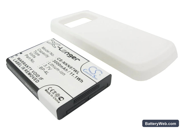 Nokia N97 Replacement Battery, 3.7V, 3000mAh, Li-ion 1