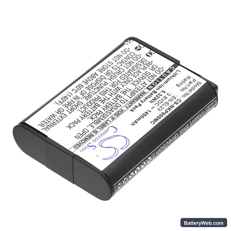 NiKon Coolpix P600 Replacement Battery, 3.8V, 1400mAh, Li-ion 2