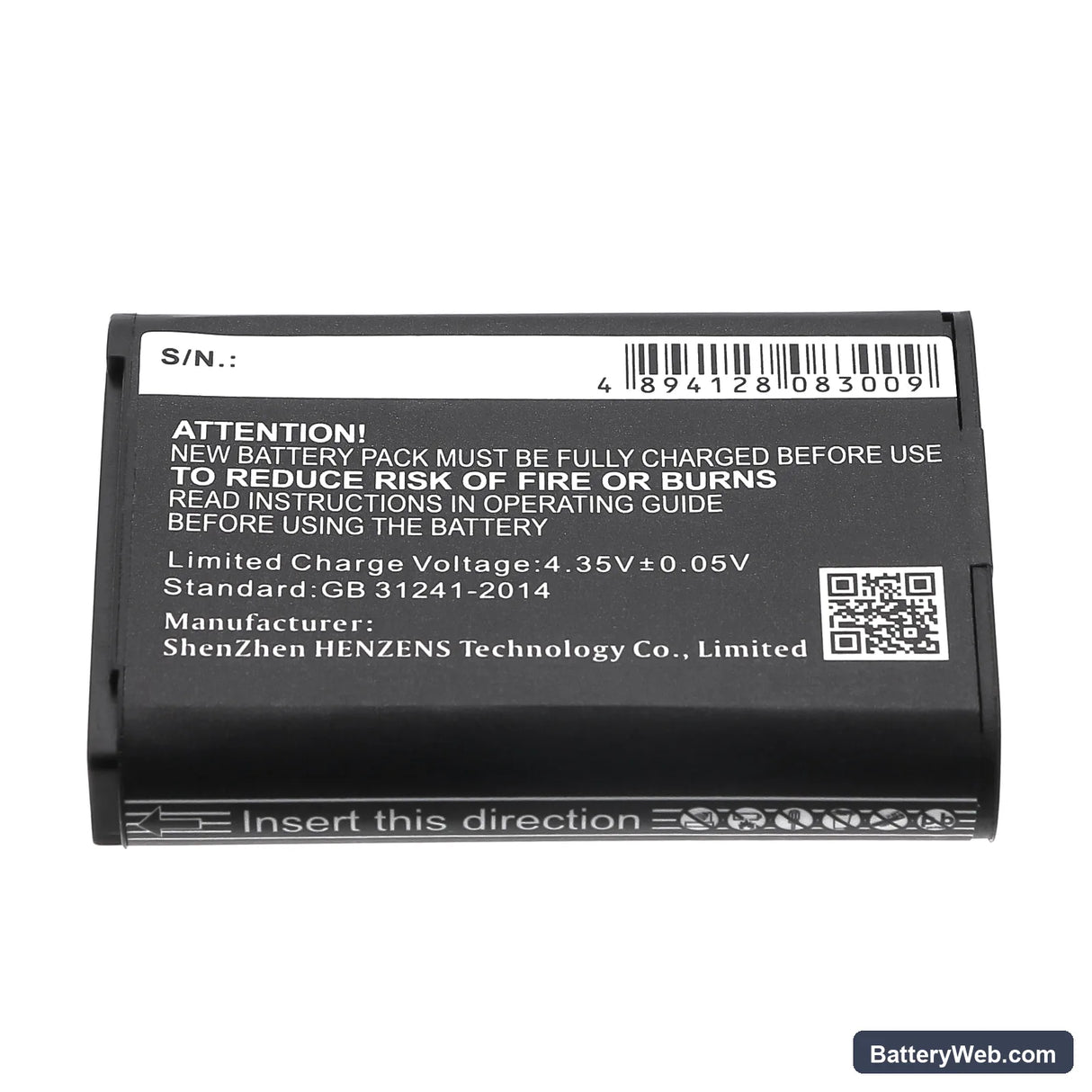 NiKon Coolpix P600 Replacement Battery, 3.8V, 1400mAh, Li-ion 3